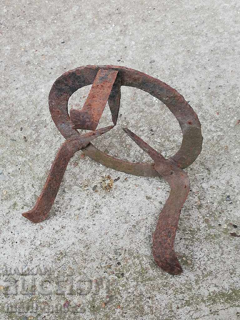 Antique wrought iron stove, hearth, grill, wrought iron - 5 Antique wrought iron stove, hearth, grill, wrought iron - 5