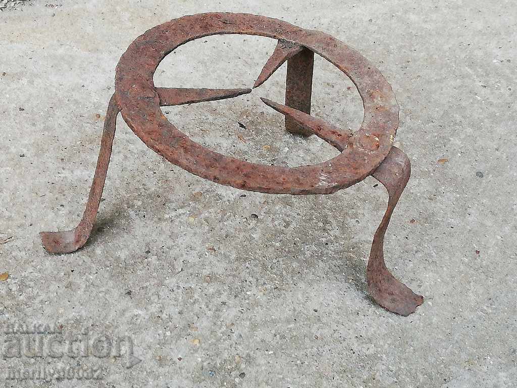 Antique wrought iron stove, hearth, grill, wrought iron - 6 Antique wrought iron stove, hearth, grill, wrought iron - 6