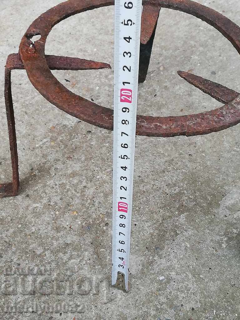 An old forged sack, fireplace, grill, wrought iron - 5