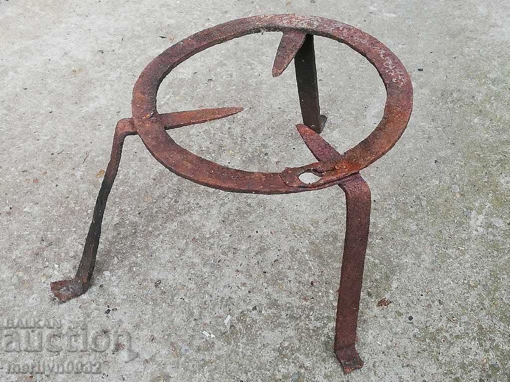 An old forged sack, fireplace, grill, wrought iron - 6