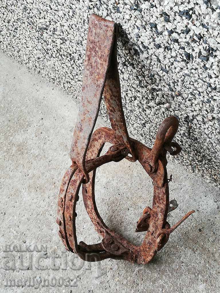 Auction  Antique Hand Forged Spike Trap - 19th Century