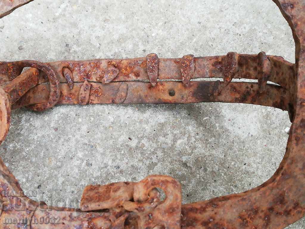 Delivery of Antique Hand Forged Spike Trap - 19th Century