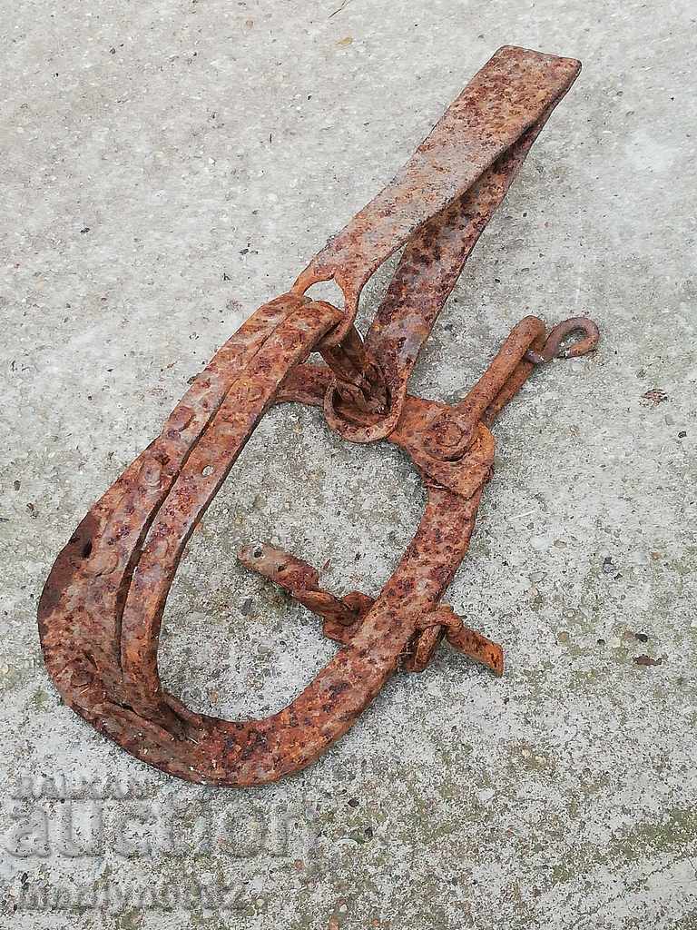 Antique Hand Forged Spike Trap - 19th Century