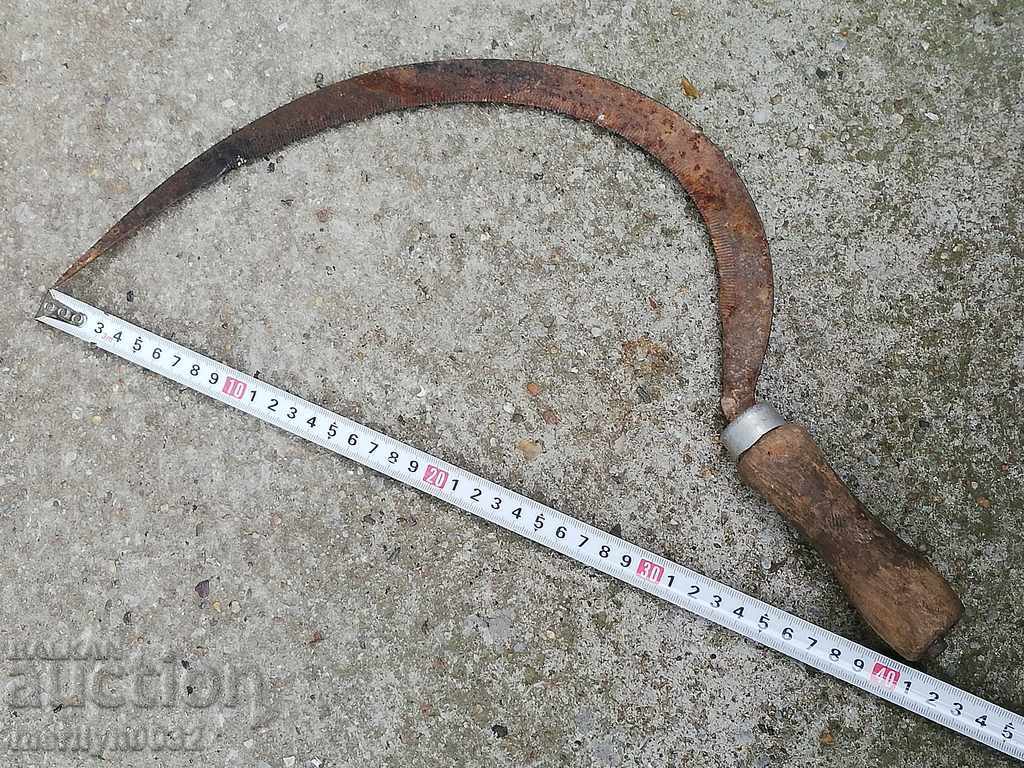 Delivery of Old forged sickle farm wrought iron tool Delivery of Old forged sickle farm wrought iron tool