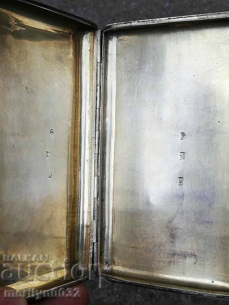 Silver Russian snuffbox 193.8 grams high sample 875/1000 - 6 Silver Russian snuffbox 193.8 grams high sample 875/1000 - 6