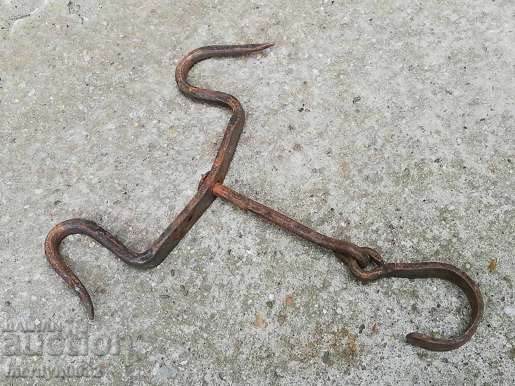 Αρχαία πλαστά άγκιστρο για εκδορά διπλό γάντζο - 6 Αρχαία πλαστά άγκιστρο για εκδορά διπλό γάντζο - 6