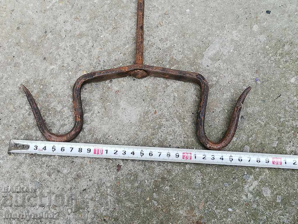 Αρχαία πλαστά άγκιστρο για εκδορά διπλό γάντζο - 7 Αρχαία πλαστά άγκιστρο για εκδορά διπλό γάντζο - 7
