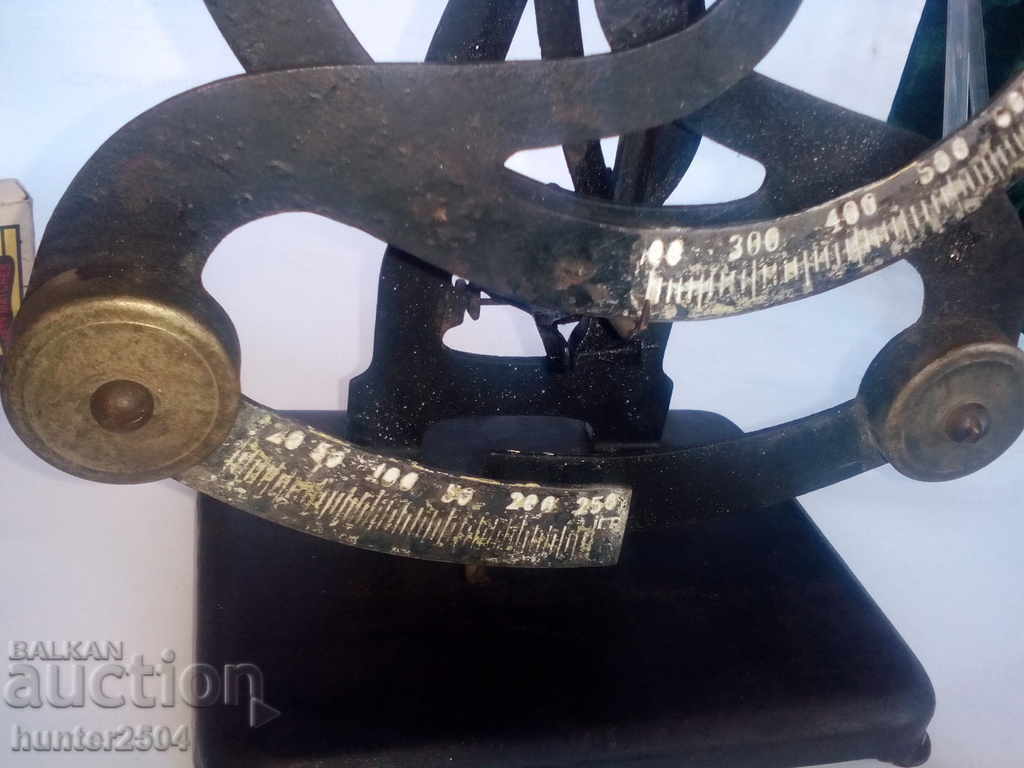 Auction  Weighing postal, Weighing scale of 25x20x15cm
