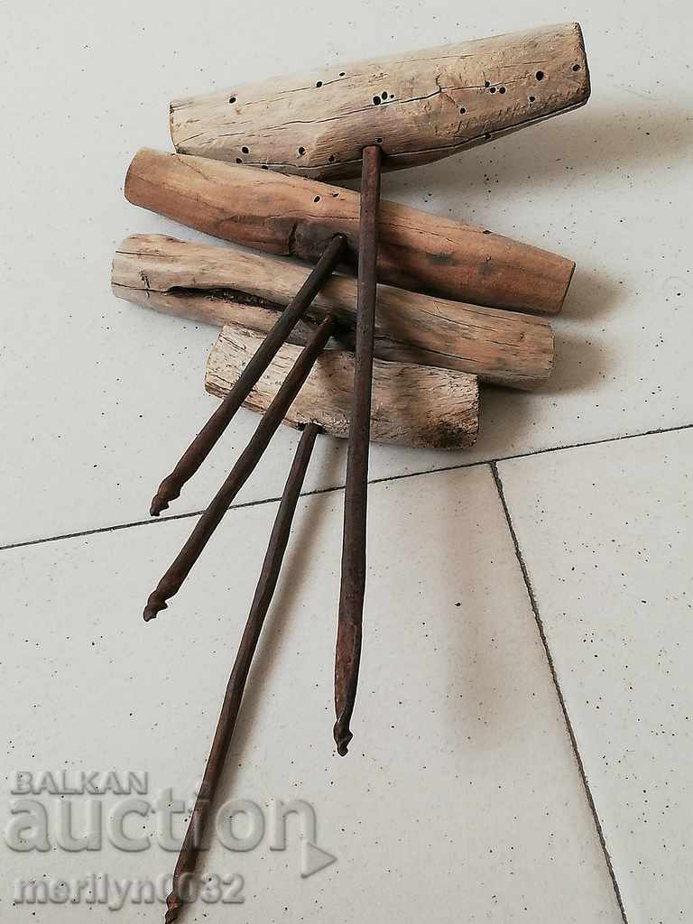 Mașini de măcinat vechi, care bobinau grătar de fier forjat - 6 Mașini de măcinat vechi, care bobinau grătar de fier forjat - 6