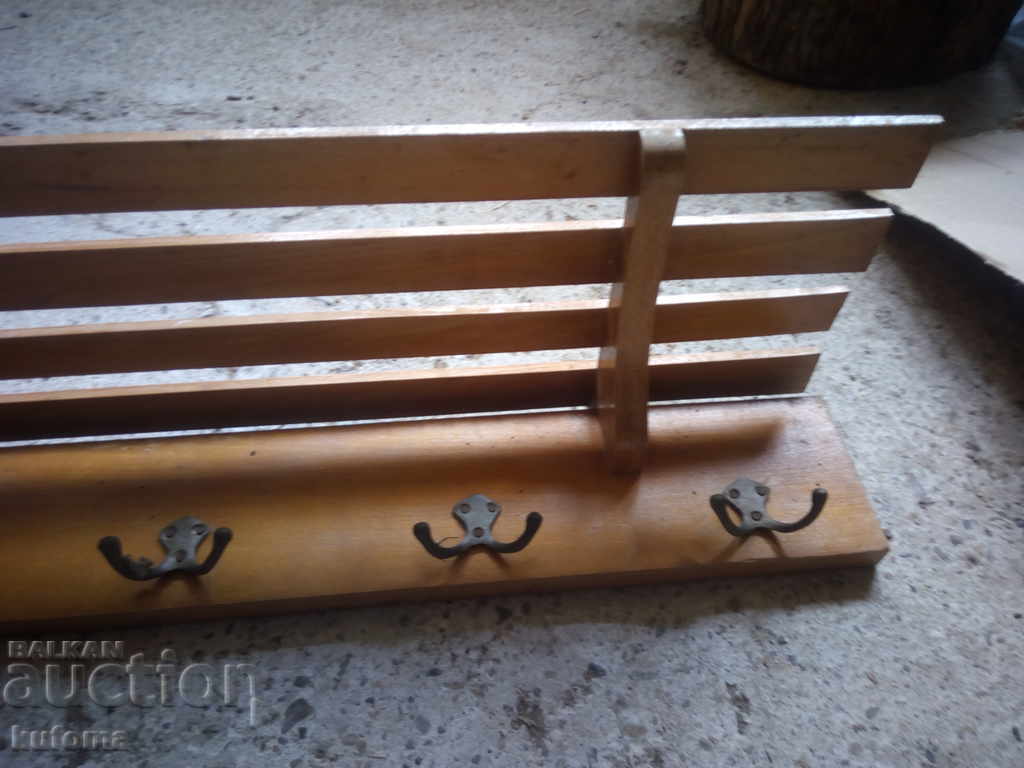 Auction  An old wooden hanger