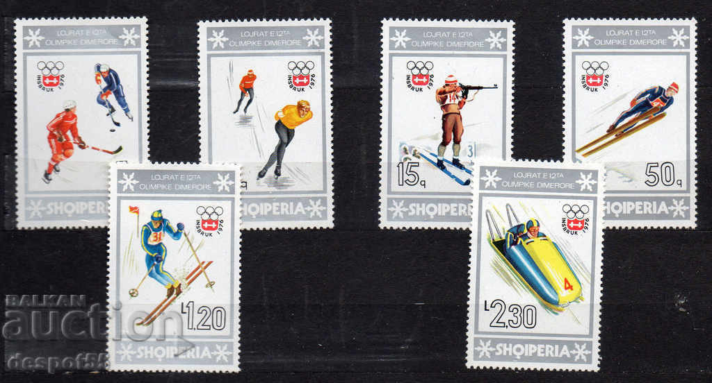 1976. Albania. Winter Olympic Games, Innsbruck - Austria.