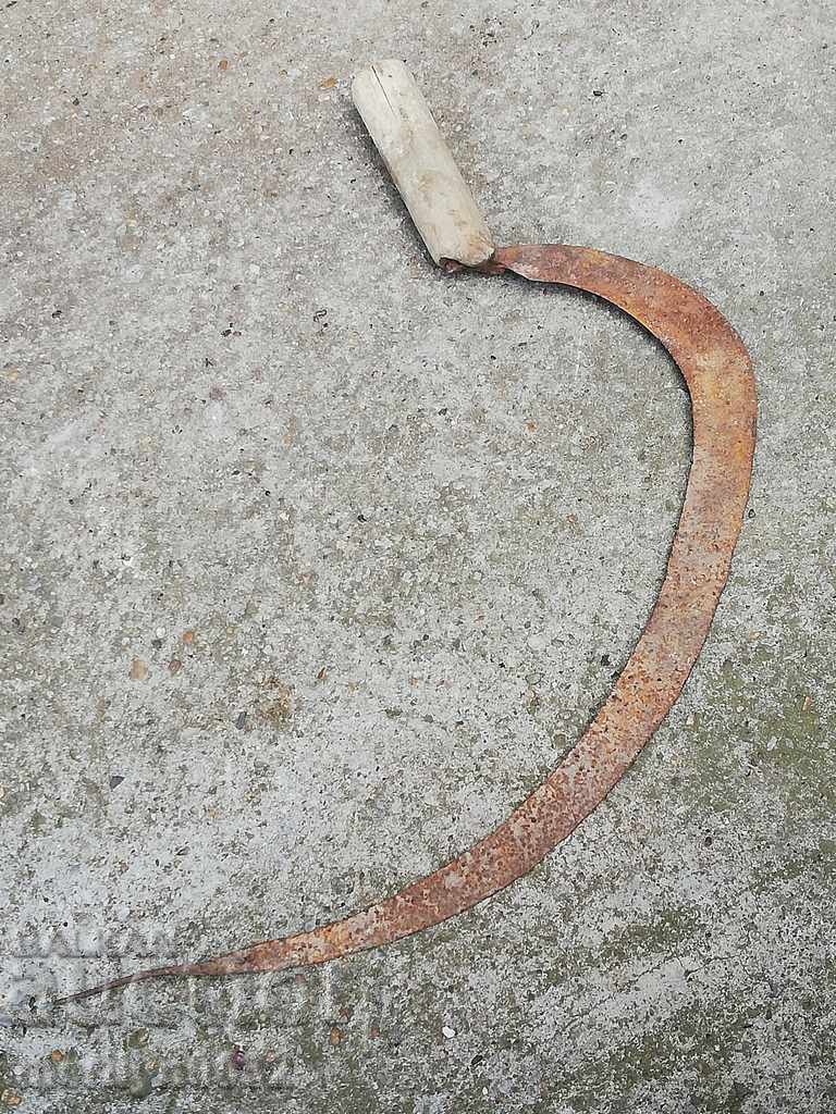 Auction Old forged sickle farm wrought iron tool Auction Old forged sickle farm wrought iron tool