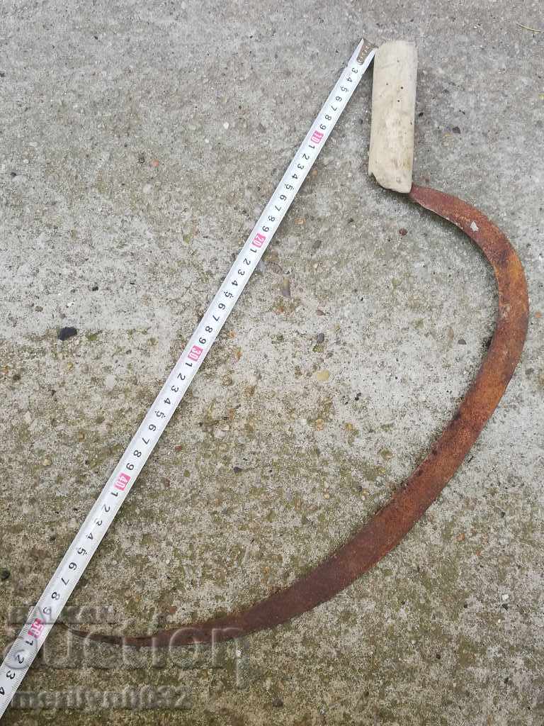 Auction Old forged sickle farm wrought iron tool Auction Old forged sickle farm wrought iron tool