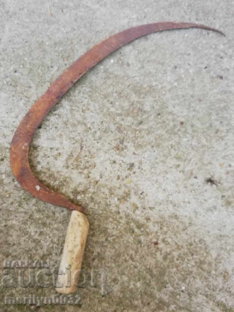 Delivery of Old forged sickle farm wrought iron tool Delivery of Old forged sickle farm wrought iron tool