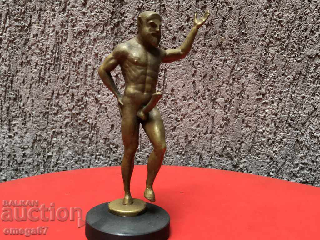 Auction Bronze statuette of Satyr Auction Bronze statuette of Satyr