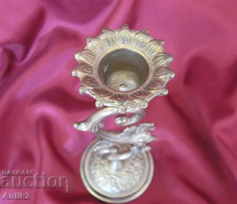 Imperial Russia Bronz Sfeșnic marcat - 6 Imperial Russia Bronz Sfeșnic marcat - 6