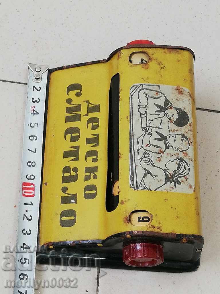 Children's tin toy abacus, pioneer calculator - 5 Children's tin toy abacus, pioneer calculator - 5