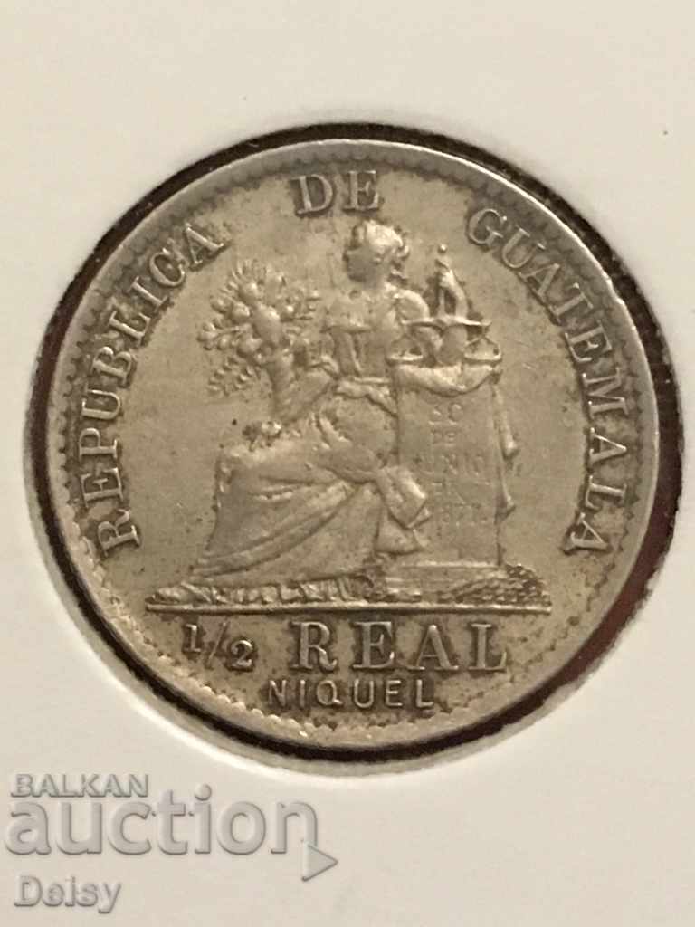 Гватемала 1/2 реал 1901г.
