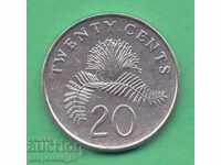 (20 cent 1997 SINGAPORE aUNC)
