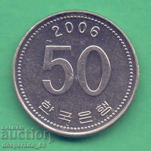 (¯` '• .¸ 50 VON 2006 KOREA aUNC ¸. "'¯¯)