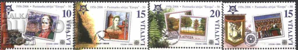 Чисти марки  50 години Европа СЕПТ 1956  2006  от Латвия