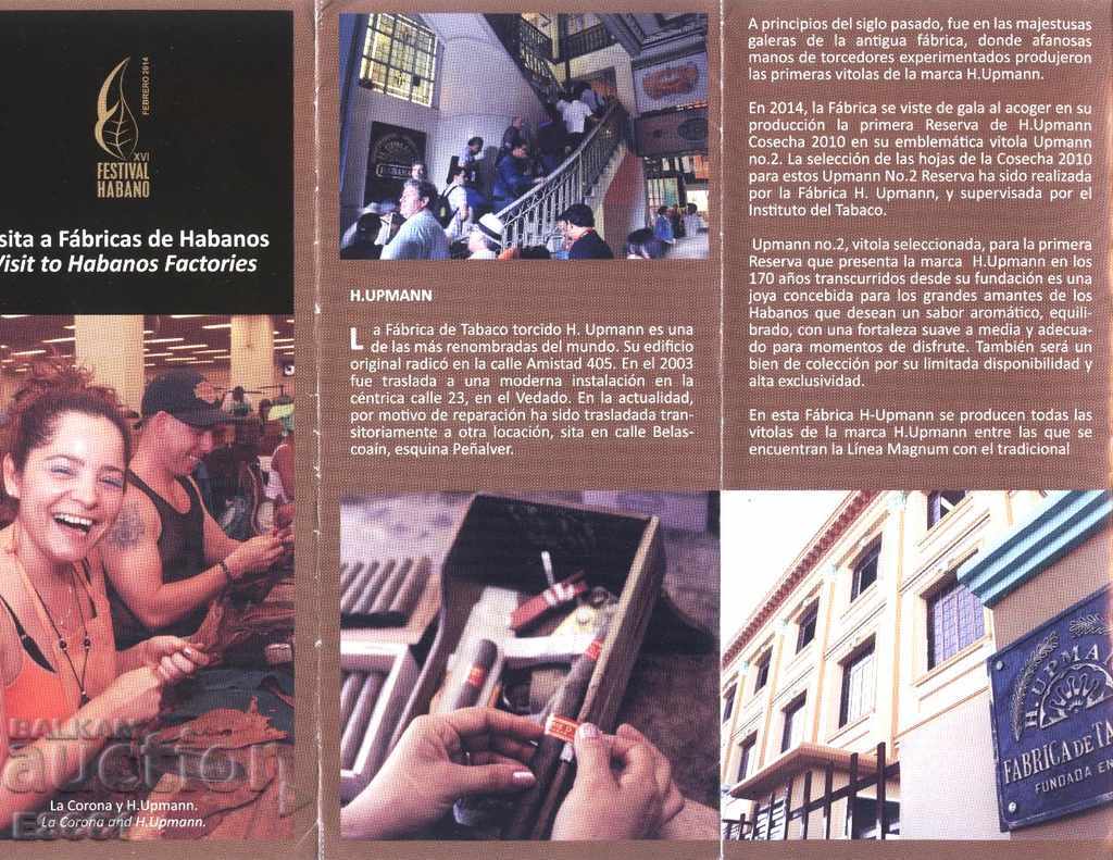 Brochure (flyer) Visit to the Cigar Factory 2014 from Cuba - 6 Brochure (flyer) Visit to the Cigar Factory 2014 from Cuba - 6