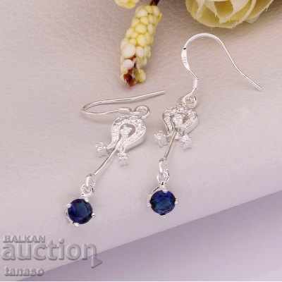 Auction  Blue quartz earrings