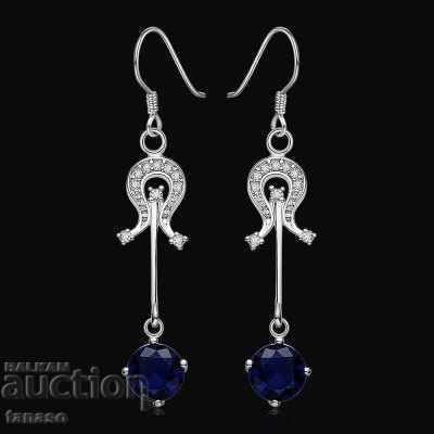 Delivery of Blue quartz earrings