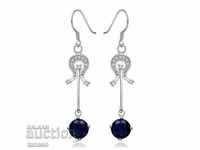 Blue quartz earrings