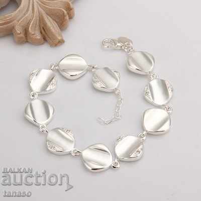 Auction Necklace, chain, silver-plated Auction Necklace, chain, silver-plated