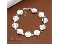 Brățară, lanț, argintată