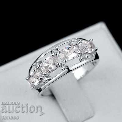 Auction Stylish ring with zircons Auction Stylish ring with zircons