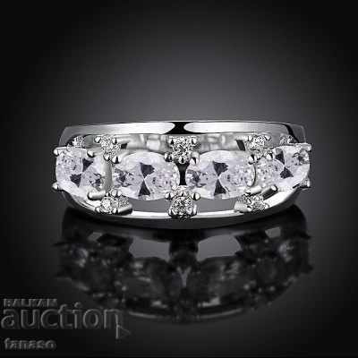 Delivery of Stylish ring with zircons Delivery of Stylish ring with zircons