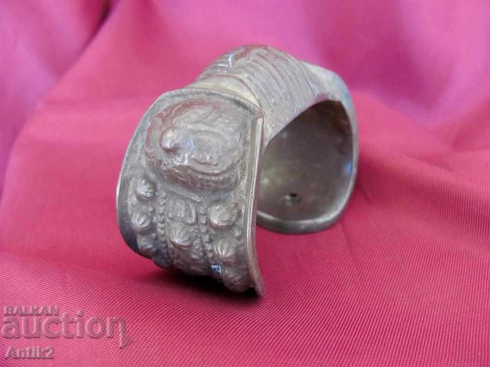 19th Century Turkish Islamic Ottoman Bronze Women's Bracelet - 5 19th Century Turkish Islamic Ottoman Bronze Women's Bracelet - 5