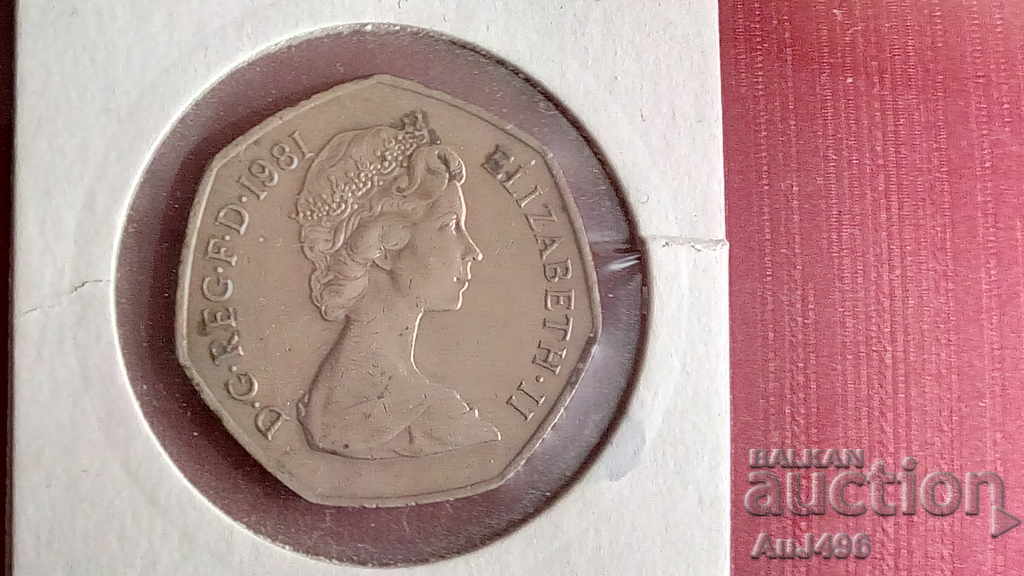 50 NEW PENCE 1981  (XF)*