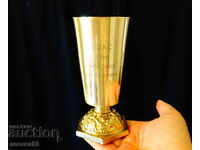 Cupa de vin din bronz 400 ml, viță de vie, struguri