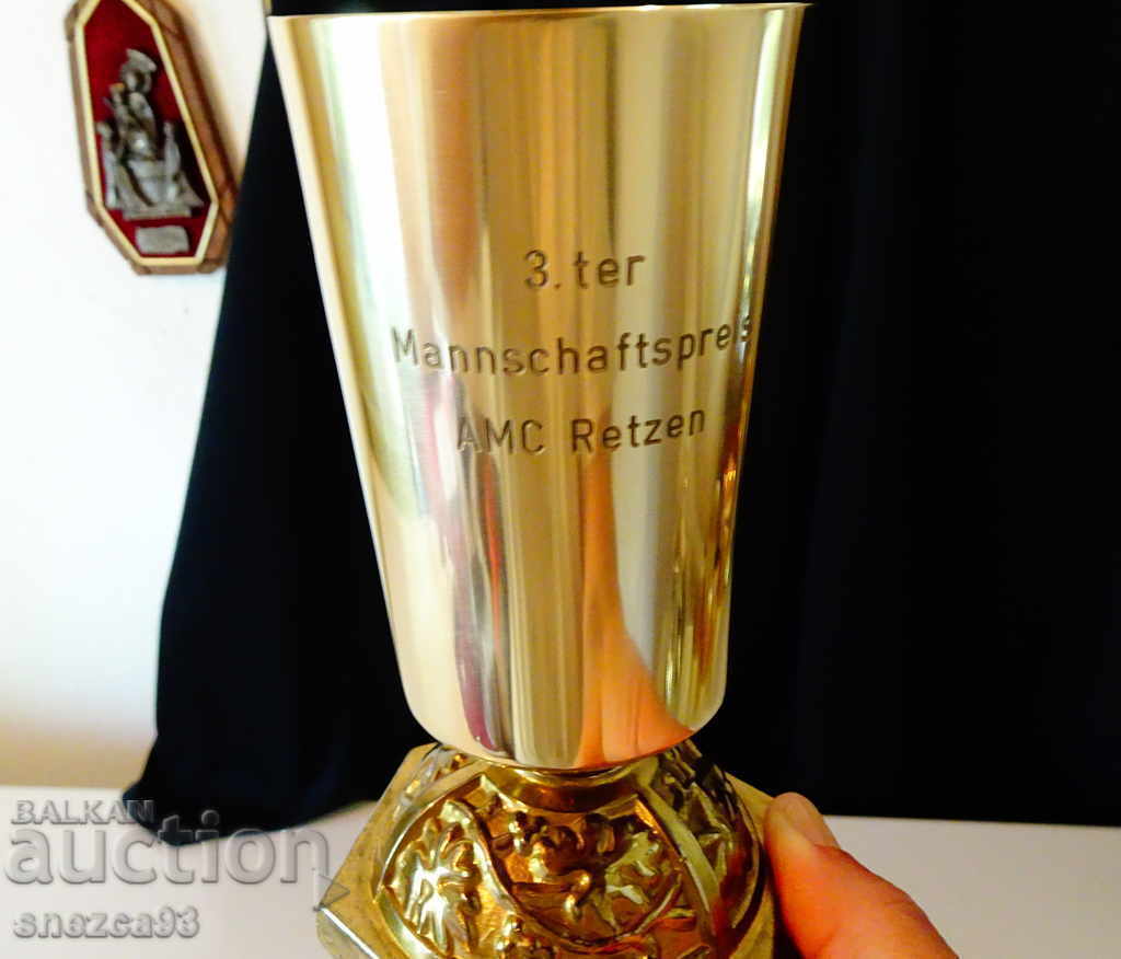 Bronze wine glass 350 ml., vines, grapes with price 25.00 BGN | € 12.78 Bronze wine glass 350 ml., vines, grapes with price 25.00 BGN | € 12.78