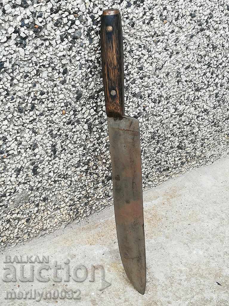 Old butcher knife, karaoke, Buinov's buckle cutter with price 67.00 BGN | € 34.26 Old butcher knife, karaoke, Buinov's buckle cutter with price 67.00 BGN | € 34.26
