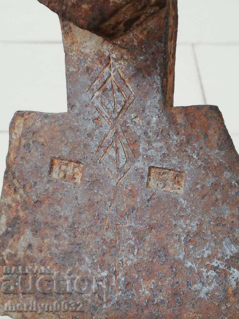 Forged chap, hoe, agricultural instrument, wrought iron - 7 Forged chap, hoe, agricultural instrument, wrought iron - 7