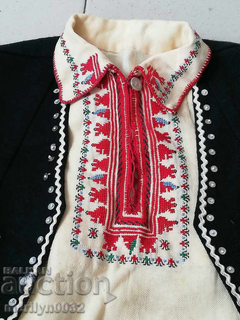 Children's embroidered shirt with vest, traditional dress, clothing with price 149.00 BGN | € 76.18 Children's embroidered shirt with vest, traditional dress, clothing with price 149.00 BGN | € 76.18