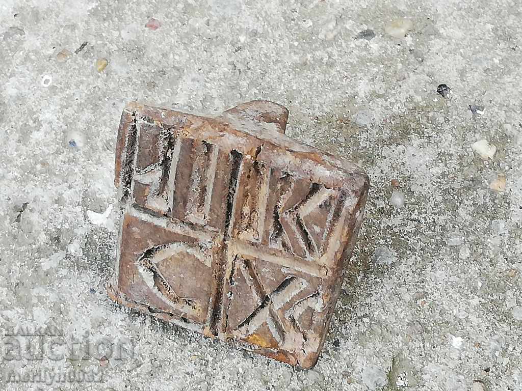 Prosphorus stamp for pita rite wooden - 5 Prosphorus stamp for pita rite wooden - 5