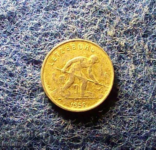 1 Franc Luxenburg 1952 with price 1.50 BGN | € 0.77