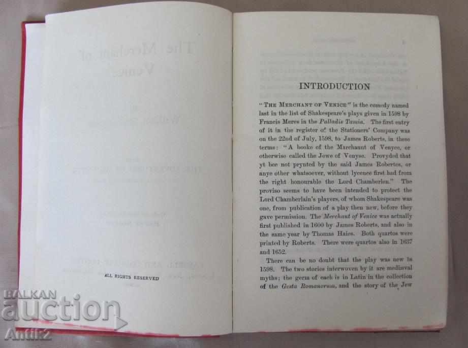 Delivery of 19th Century THE MERCHANT OF VENICE SHAKESPEARE