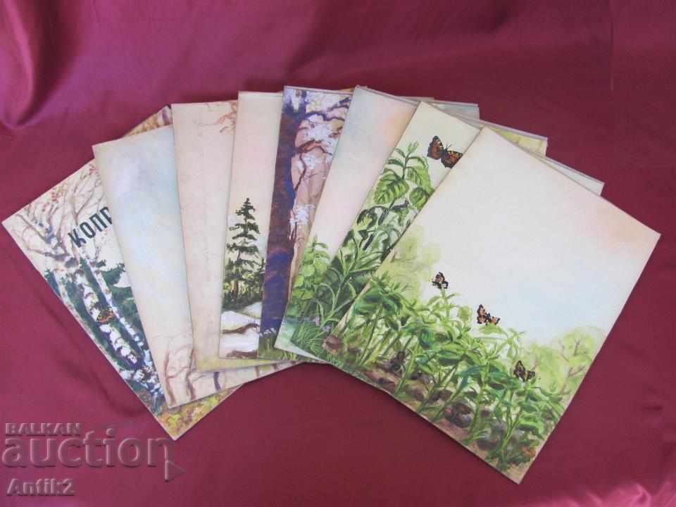 Auction The 40 Original Watercolors for the Children's Book 8 pieces Auction The 40 Original Watercolors for the Children's Book 8 pieces