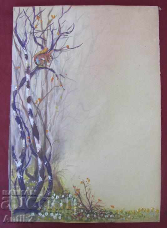 Delivery of The 40 Original Watercolors for Children's Book 5 pieces Delivery of The 40 Original Watercolors for Children's Book 5 pieces