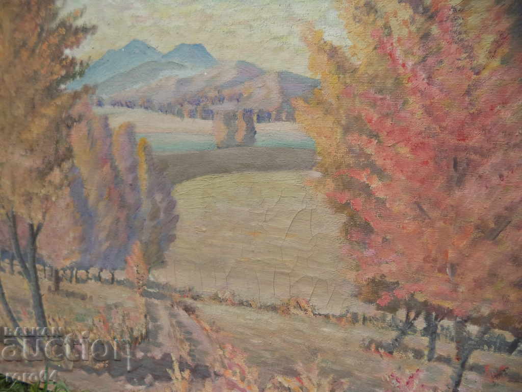 BORIS KOLEV (1906 - 1982) LARGE LANDSCAPE - M.B. - 6 BORIS KOLEV (1906 - 1982) LARGE LANDSCAPE - M.B. - 6