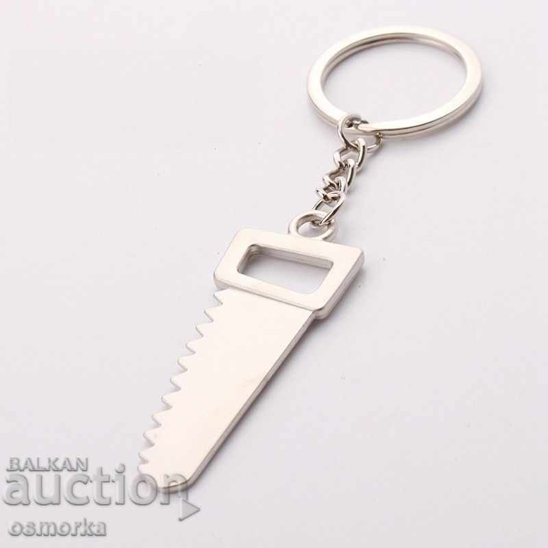 Auction Trion keychain metal "tool" new 60mm key wood Auction Trion keychain metal "tool" new 60mm key wood