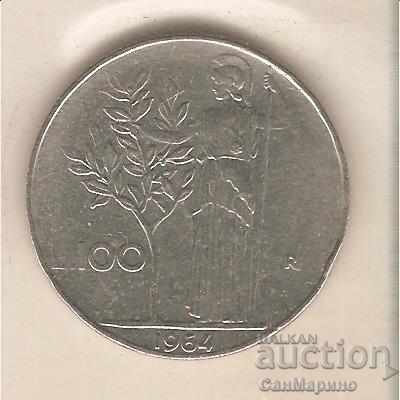 + Ιταλία 100 λίρες 1964