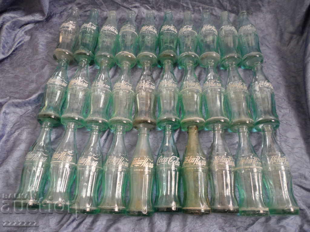 Auction COCA - COLA glass bottles Auction COCA - COLA glass bottles
