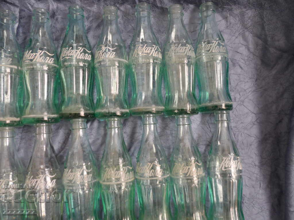COCA - COLA glass bottles - 5 COCA - COLA glass bottles - 5